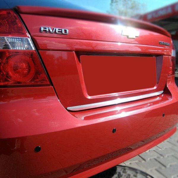 Chevrolet Aveo Sedan Formlu Krom Bagaj Alt Çıtası 2006-2011