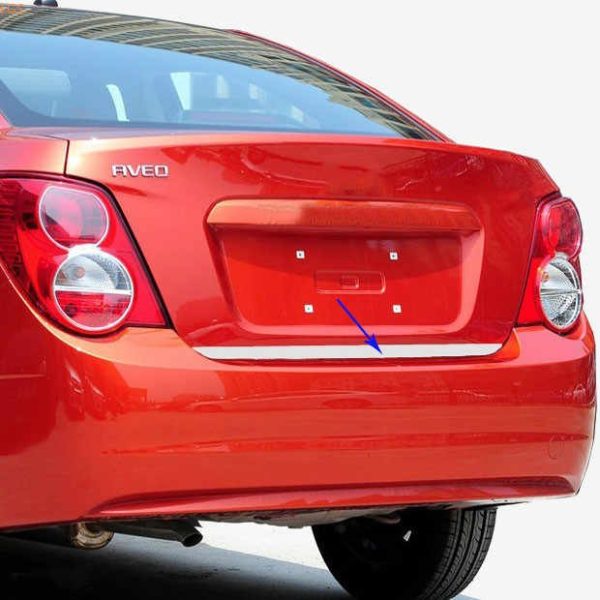 Chevrolet Aveo Sedan Formlu Krom Bagaj Alt Çıtası 2012-