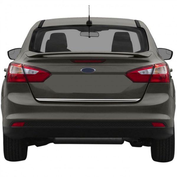 Ford Focus 3 Sedan Formlu Krom Bagaj Alt Çıta 2011-2017 Arası Paslanmaz Çelik