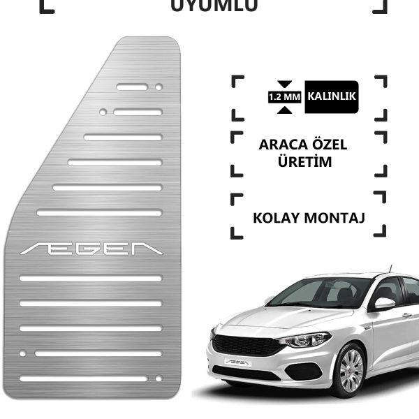 Fıat Egea Krom Ayak Dayama Dinlendirme Pedalı