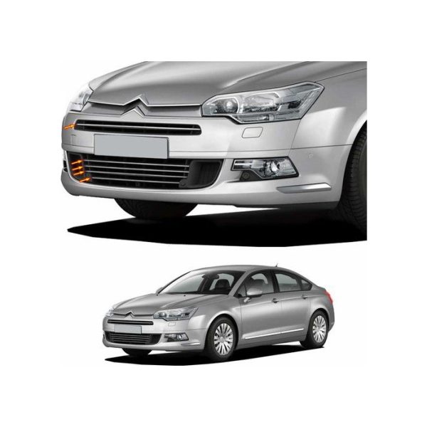 Citroen C5 Krom Ön Tampon Çıtası Tk 2008 Üzeri 5 Prç Paslanmaz Çe N11.340