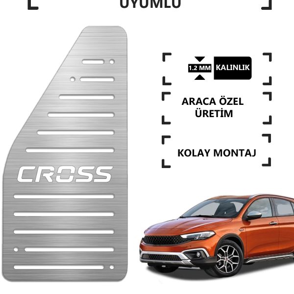 Fıat Egea Cross Krom Ayak Dayama Dinlendirme Pedalı